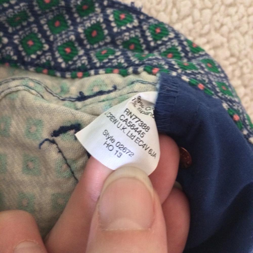 sale J crew factory diamond toothpick cords - Picture 5 of 6
